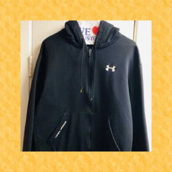 Rare‎ Men's Real Under Armour Hooded Full Zip, Sz Small - Picture 5 of 7